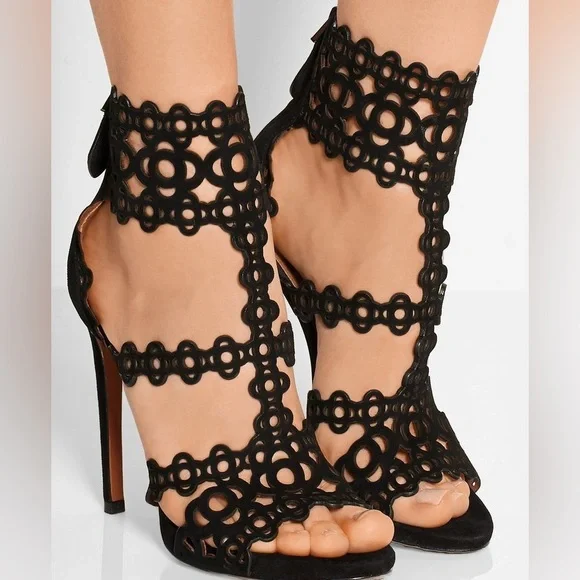 Alaia Lasercut suede sandals 40 EU 9 US - Picture 5 of 5